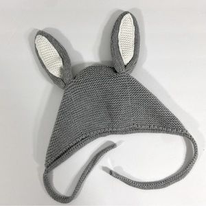 Hanna Andersson Sweater Knit Baby Bunny Hat